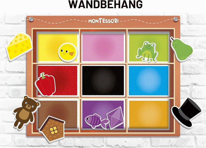 Lisciani - MONTESSORI - Riesenbox - Lernspiel - Austauschbarer Hintergrund - Viele Aktivitäten - Kla