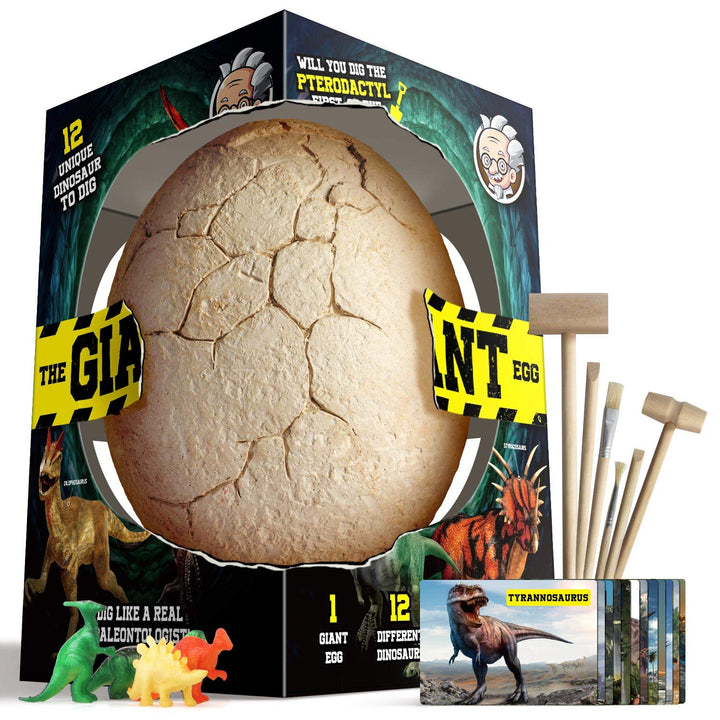 Dr. Daz Dinosaurier Ausgrabung Gross Ei Spielzeug für Kinder Dino Eier Ausgraben Geburtstag Party Se