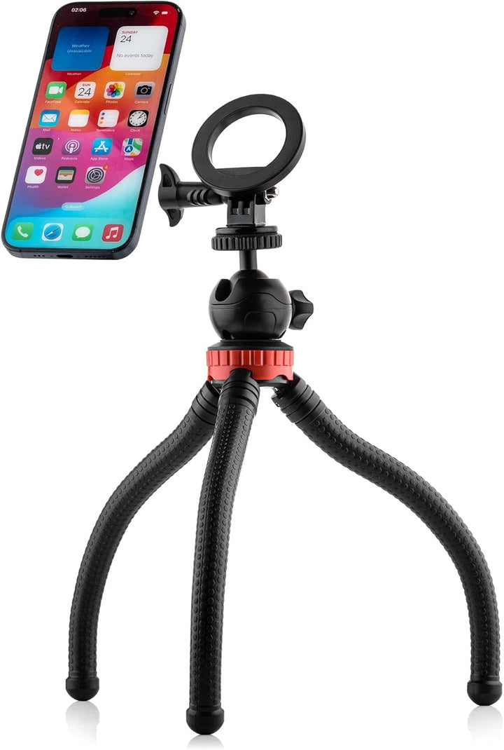 MOJOGEAR Magnetische Smartphone-Halterung für Stativ - Handyhalter Kompatibel mit iPhone 12 und Neue