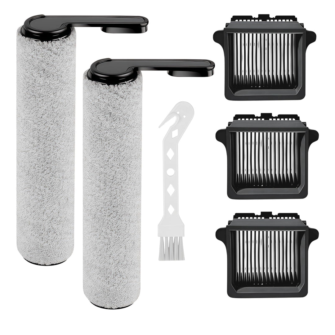 Ersatzteile für Tineco Floor One S7 Pro / S6: 2 Walzenbürsten + 3 HEPA-Filter + 1 Reinigungsbürste -
