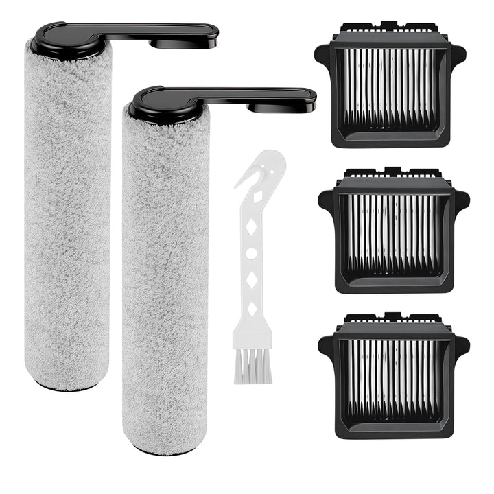 Ersatzteile für Tineco Floor One S7 Pro / S6: 2 Walzenbürsten + 3 HEPA-Filter + 1 Reinigungsbürste -