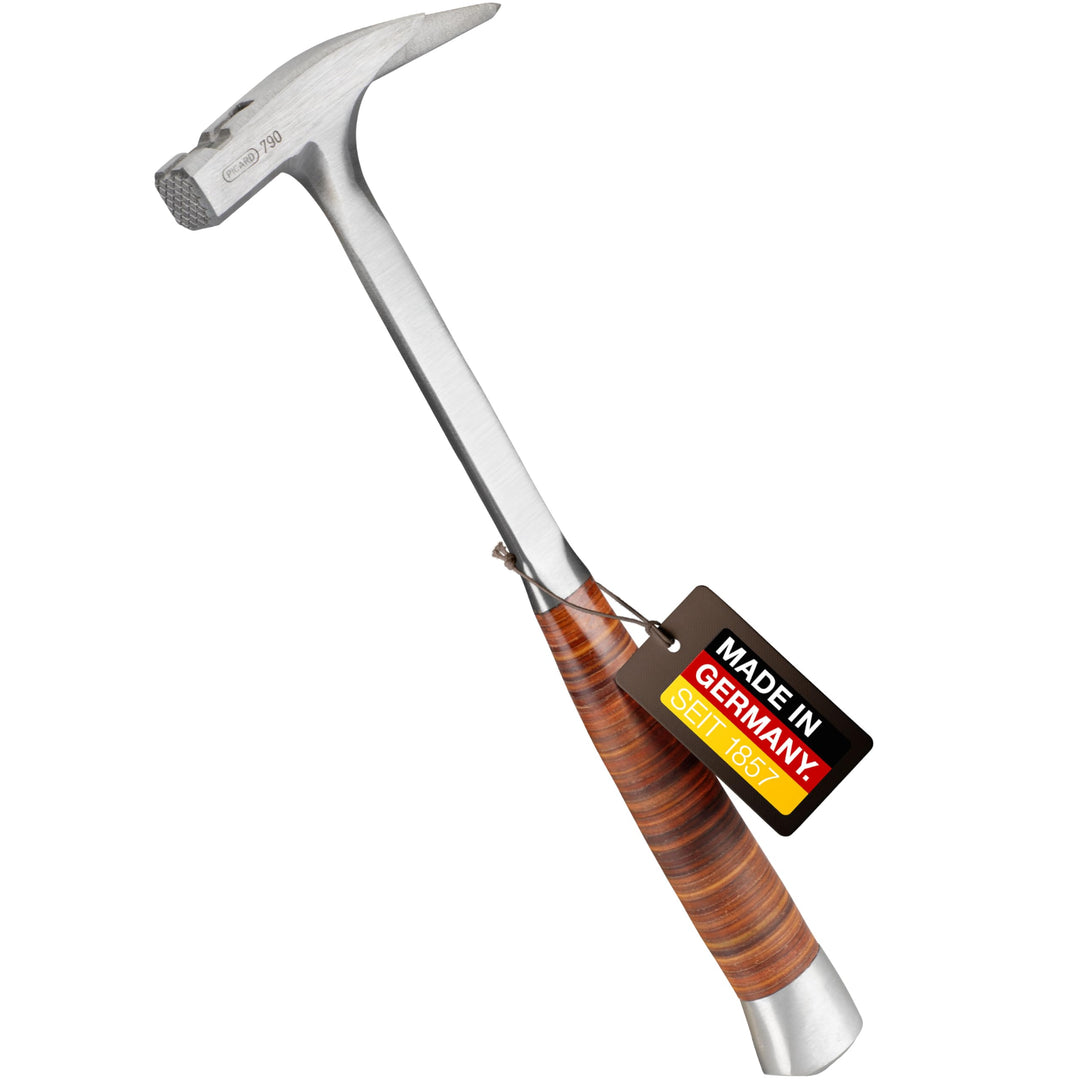 PICARD Ganzstahl-Latthammer lang | Zimmermannshammer mit magnetischem Nagelhalter | Hammer mit Ganzs