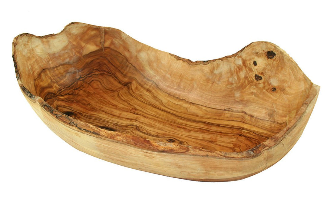 Naturally Med Schale Rustikal aus Olivenholz - oval - 32cm
