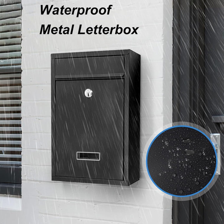 Wandbriefkasten, Briefkasten für aussen, wasserdichter Wandpostkasten für Briefe Stilvolle sichere P
