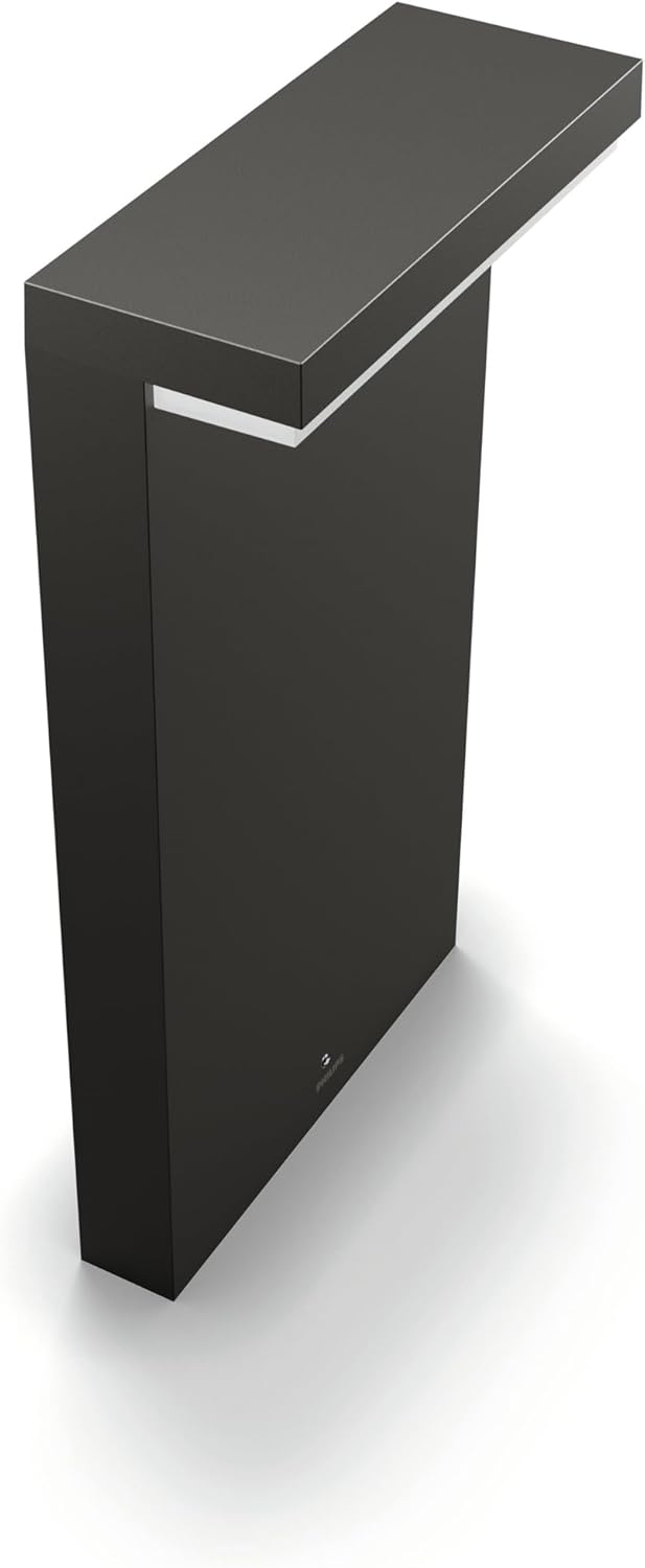 Philips myGarden Bustan LED Sockelleuchte Bustan, Anthrazit Warmweiss 2700 Kelvin Sockelleuchte Sing