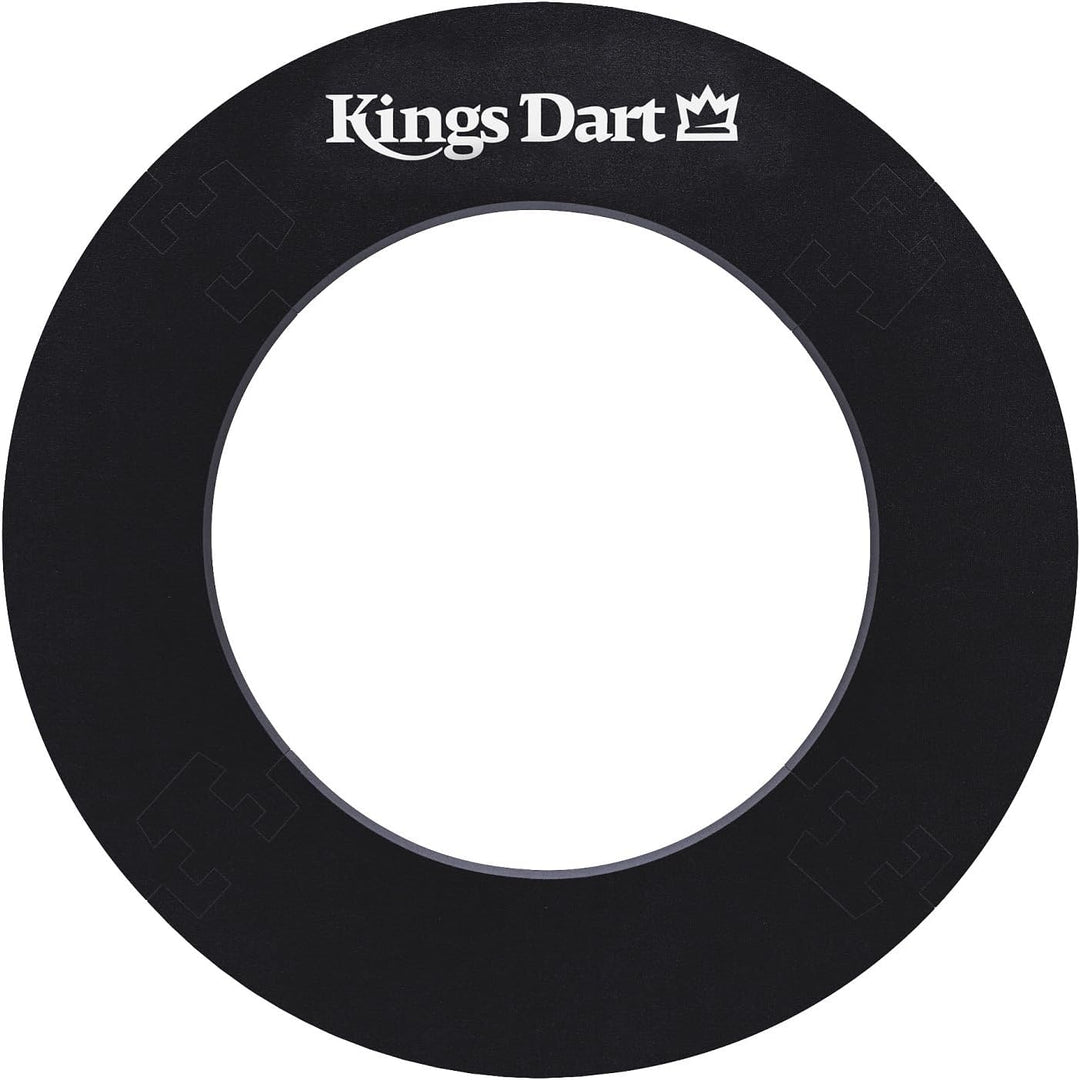 Kings Dart Dart-Set Profi | Hochwertige Sisal Steel-Dartscheibe + Dart-Surround | dünne Spider-Feldb