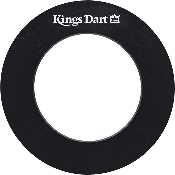 Kings Dart Dart-Set Profi | Hochwertige Sisal Steel-Dartscheibe + Dart-Surround | dünne Spider-Feldb