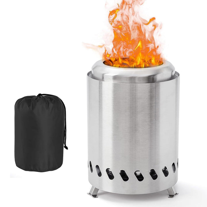 Mini Rauchfreie Feuerschale Feuerschale Klein Campingkocher für den Aussenbereich Edelstahl Tragbar