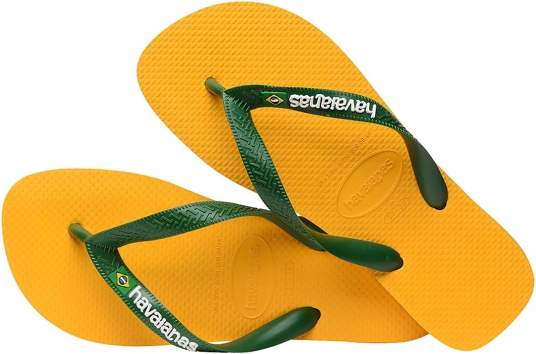 Havaianas - Brasil Logo, ikonische, bequeme und langlebige Badelatschen mit Brasilien- Flagge und ru