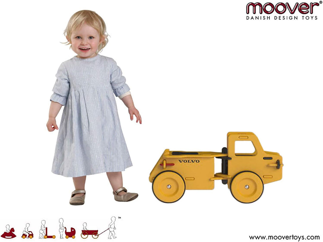 Moover Holzkippwagen "VOLVO" - Kinderrutscher Holzrutscher Rutscher LKW