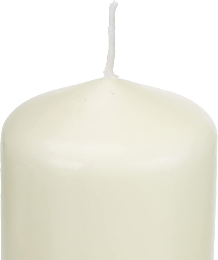 BOLSIUS - Stumpenkerzen - Elfenbein - 20 cm - Brenndauer 75 Stunden - 8 Stück