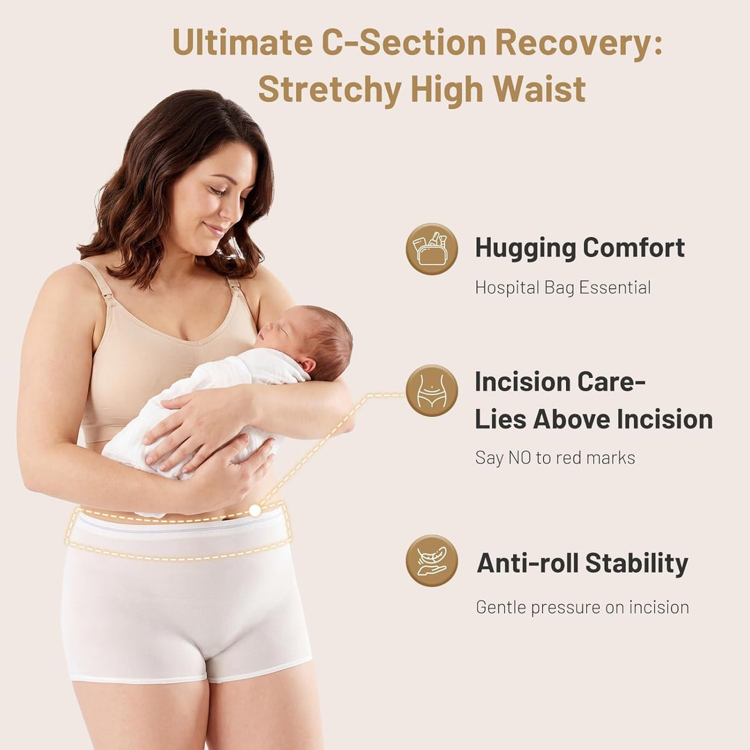 Mesh-Unterwäsche Postpartum, Einweg-Mesh-Höschen Postpartum für C-Abschnitt, natürliche Erholung, ho