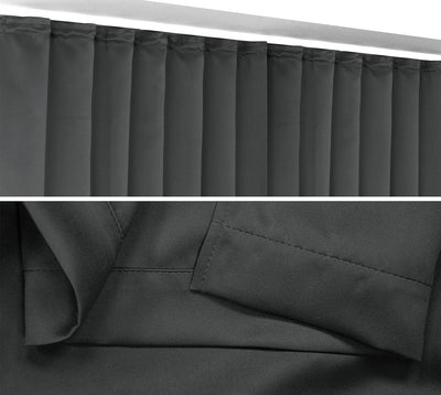 BEAUTEX Verdunkelungsgardine mit Kräuselband U-Band, Blackout Vorhang Blickdicht abdunkelnd, Grösse