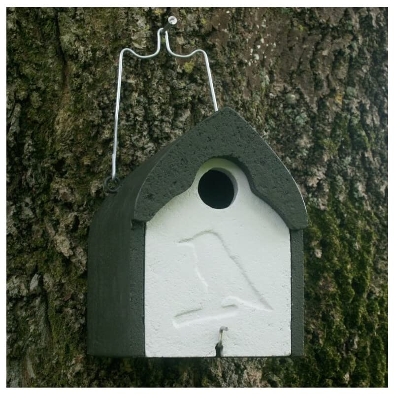 Nistkasten aus Holzbeton für Stare, Gartenrotschwänze, Spechte