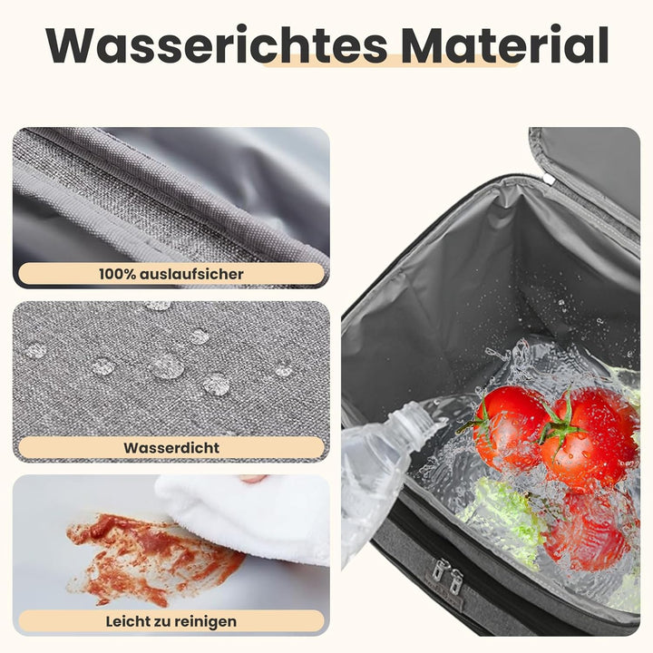 33L Kühltasche für Herren und Damen, Isolierte Cooler Bag faltbar kühlbox, wasserdichte Thermotasche