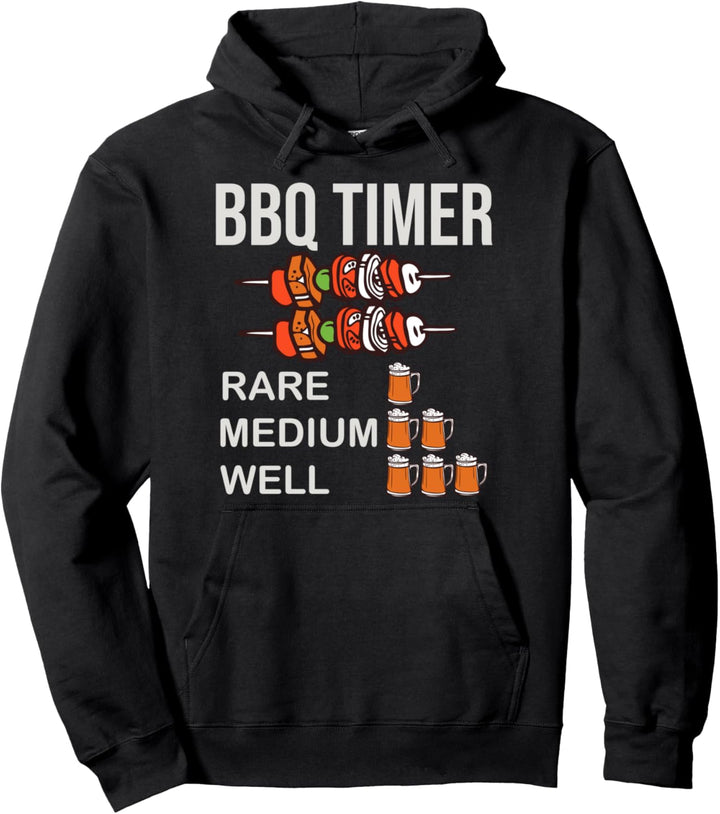 Barbecue Grillparty BBQ Timer Grillmeister Lustiges Grillen Pullover Hoodie