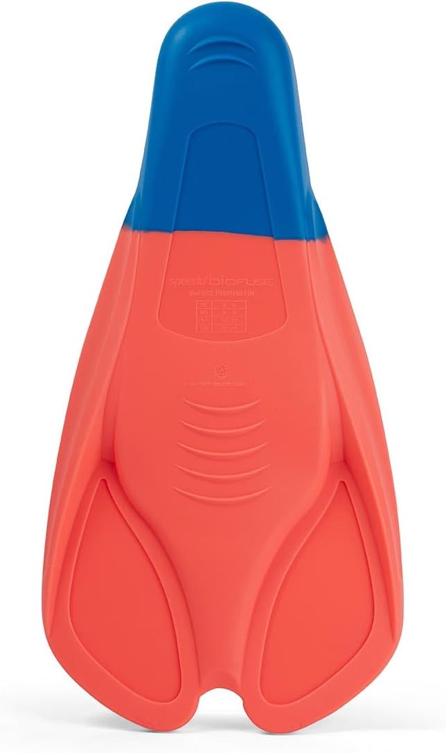Speedo Unisex-Adult Biofuse Trainingsflossen Training Fin 4-5 Orange/Blau, 4-5 Orange/Blau