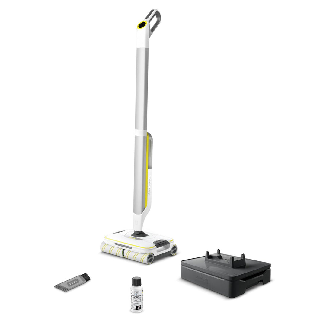 Kärcher Hartbodenreiniger FC 8 Smart Signature Line, kabelloser Bodenreiniger mit 4 rotierenden Mikr