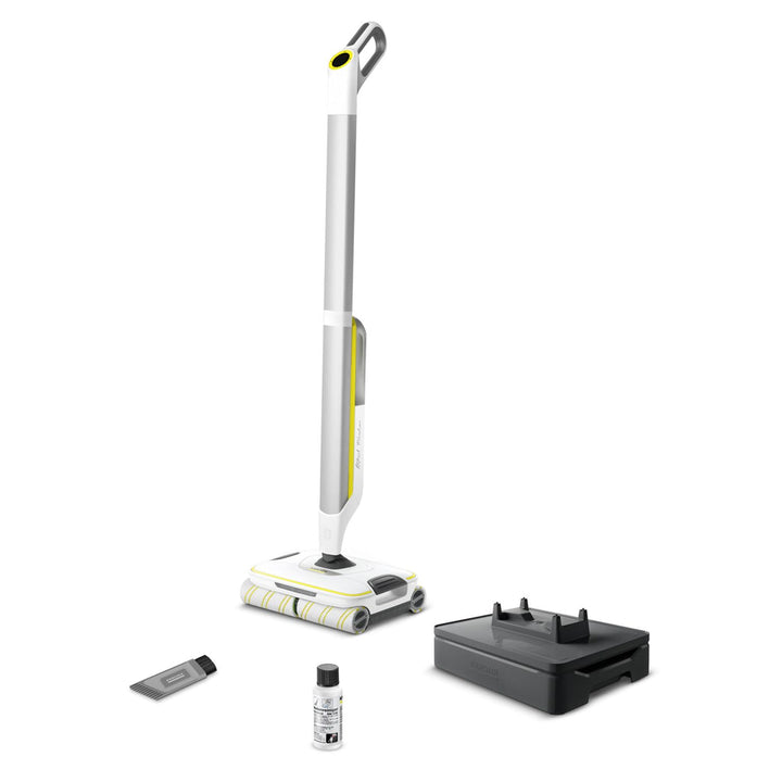 Kärcher Hartbodenreiniger FC 8 Smart Signature Line, kabelloser Bodenreiniger mit 4 rotierenden Mikr