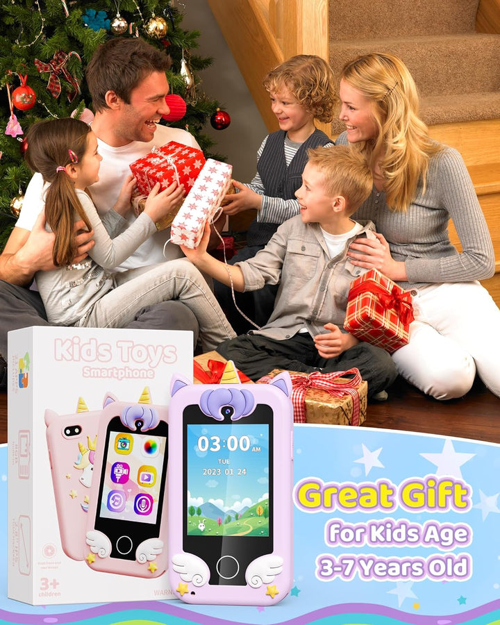 Kinder Handy Smartphone Spielzeug, Einhorn-Geschenke und Spielzeuge für Mädchen und Jungen im Alter