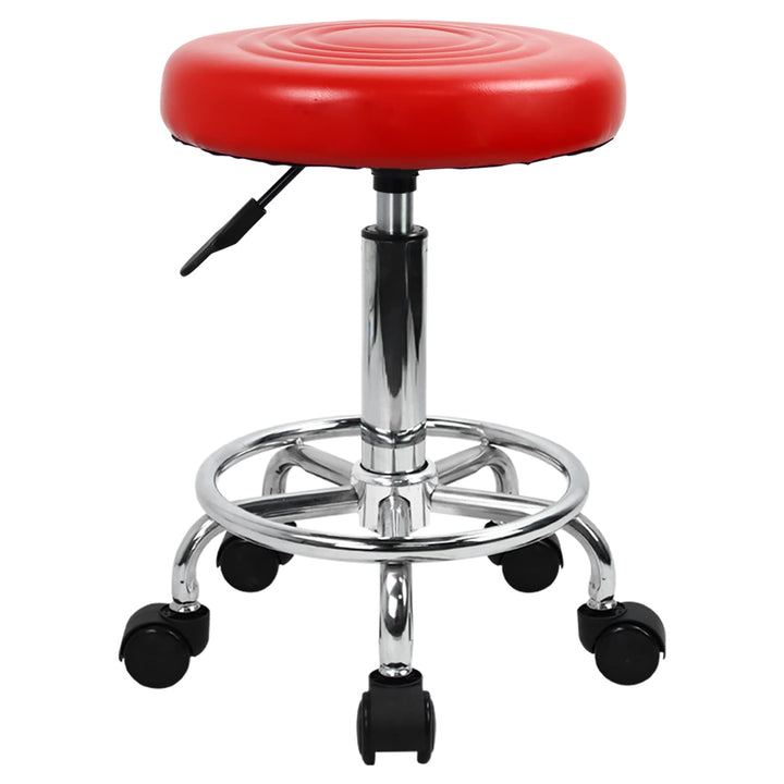 KKTONER Rollhocker mit Pedal (Rot), Rot