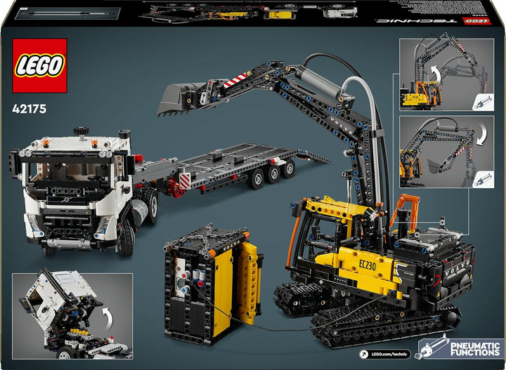 LEGO Technic Volvo FMX LKW mit EC230 Electric Raupenbagger, Kinderspielzeug, Geschenkset für Jungen