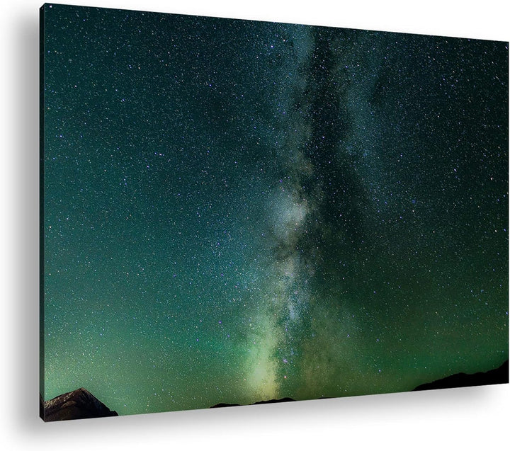 deyoli zauberhafte Aufnahme der Milchstrasse Format: 80x60 als Leinwand, Motiv fertig gerahmt auf Ec