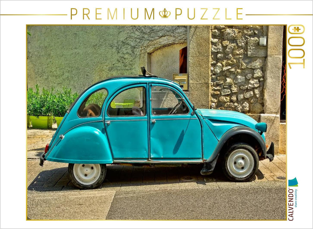 CALVENDO Puzzle Citroën 2CV - die Ente 1000 Teile Lege-Grösse 64 x 48 cm Foto-Puzzle Bild von Peter