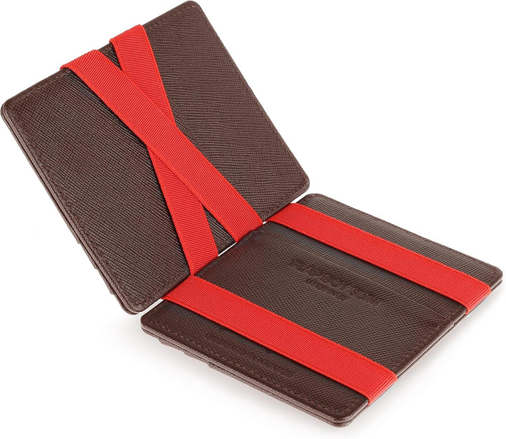 Jaimie Jacobs Flap Boy Slim mit Gravur - das Original - Magic Wallet ohne Münzfach Magischer Geldbeu