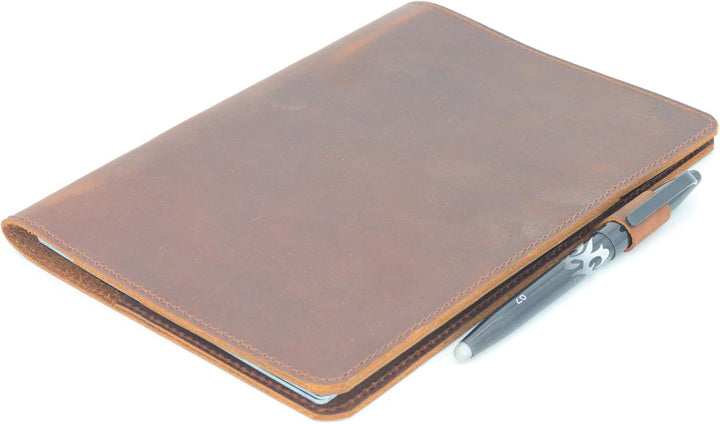 JJNUSA Notebook-Hülle, kompatibel mit Rocketbook, Smart Business, Distressed Echtleder Notebook-Hüll