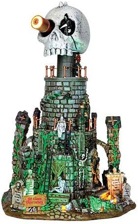 Lemax - MT.Gloom Observatory - Totenkopf - 21cmx21cmx32cm - Animiertes Gebäude mit Sound - Halloween