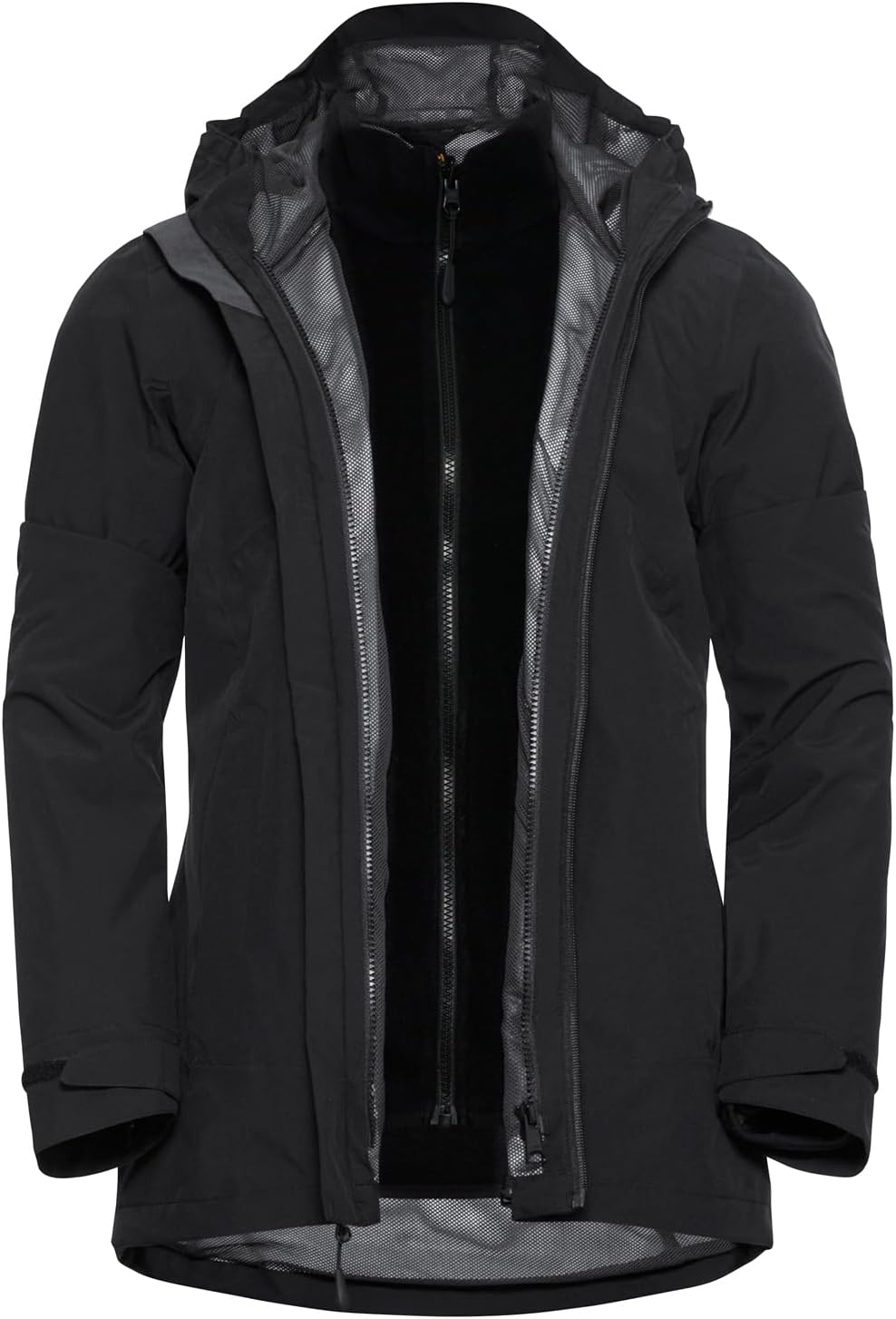 Jack Wolfskin Damen Moonrise 3in1 Jkt W Jacket XS Schwarz, XS Schwarz