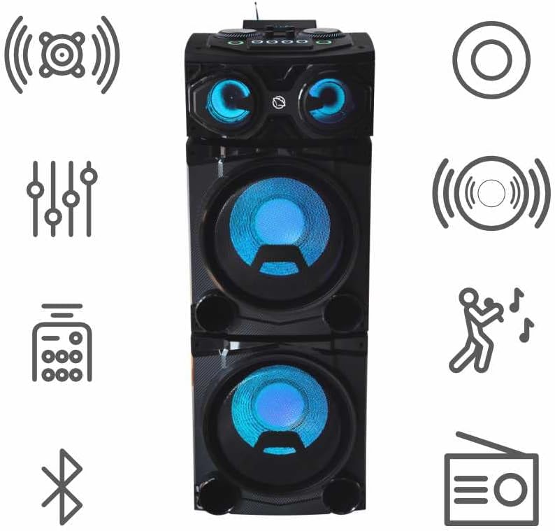 Karaoke Bluetooth Lautsprecher Stereo Modular Manta CUBE SPK5520