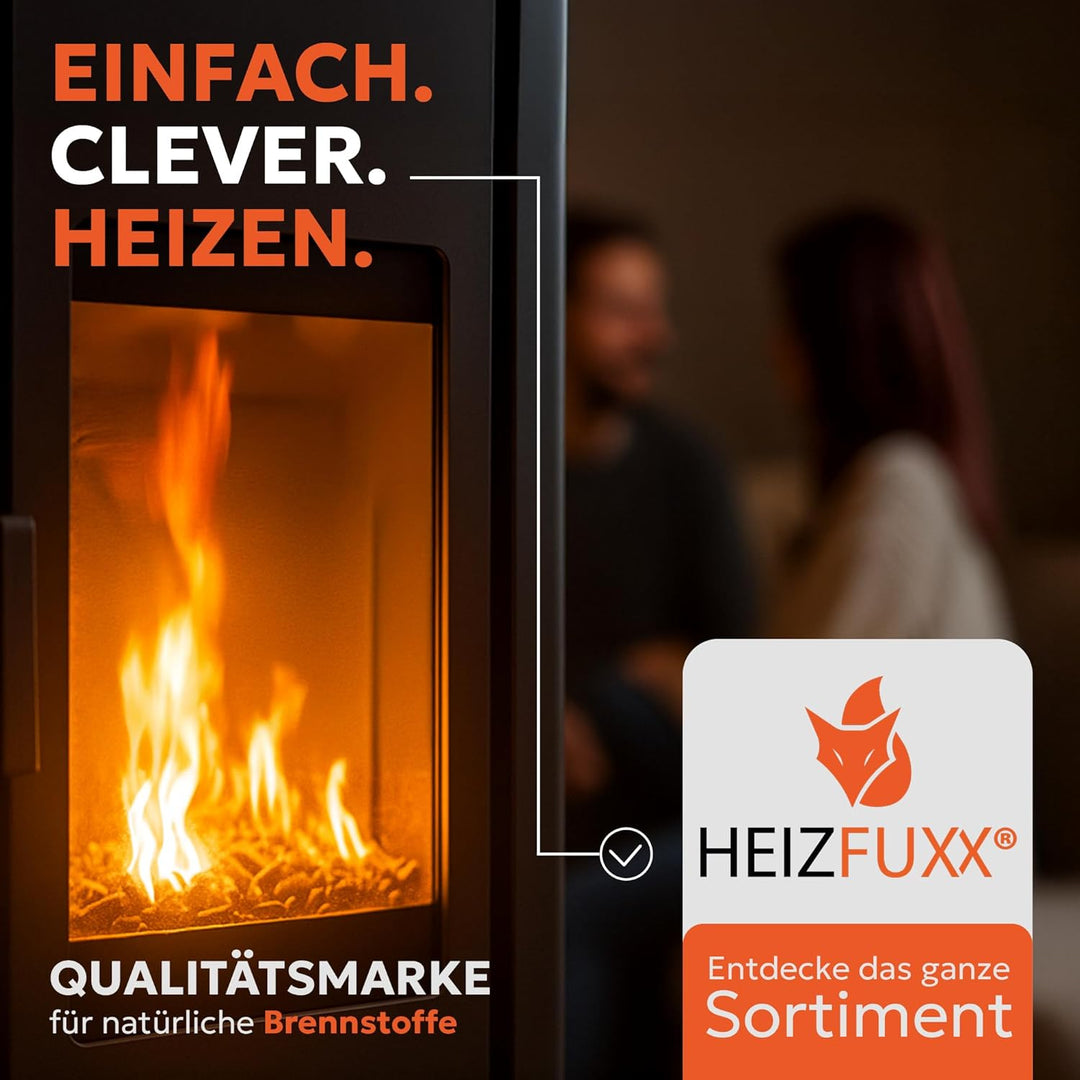 Holzpellets Red Sackware 15 kg - 6mm Hartholz Pellets mit hohem Heizwert & geringem Ascheanteil - Pr