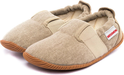 GIESSWEIN Kinder Hausschuhe Söll Slim-Fit - Baumwoll Slippers für Mädchen & Jungen, rutschfeste Kind