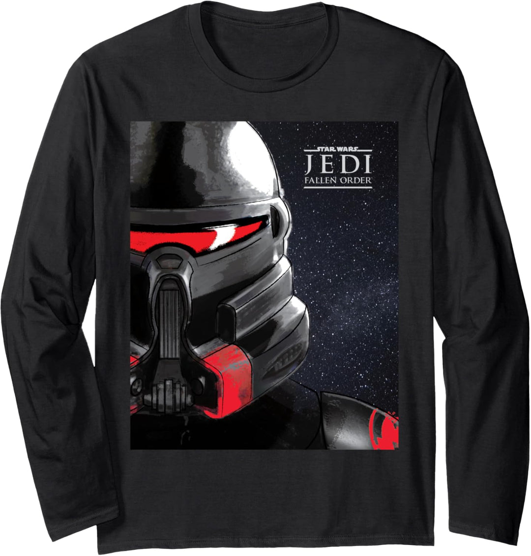 Star Wars Jedi Fallen Order Purge Trooper Face Langarmshirt
