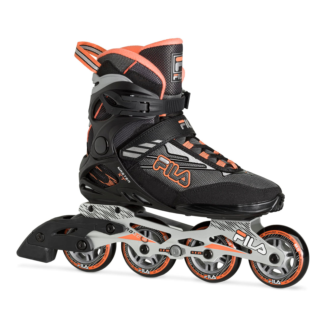 FILA SKATES Damen Master Xt Lady Inline Skate 42 BLACK/SALMON, 42 BLACK/SALMON