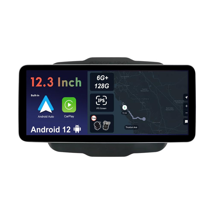 JOYX - 6G+128G - 12.3 Zoll - Android 12 IPS Autoradio Passt für Jeep Renegade (2015-2018) - Kabellos