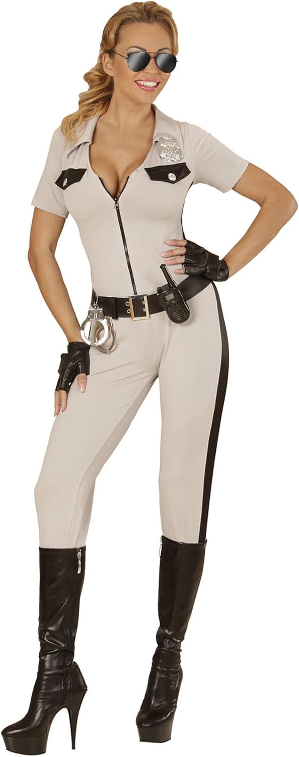 W WIDMANN MILANO Party Fashion - Kostüm California Highway Patrol Officer, Overall, Gürtel, fingerlo