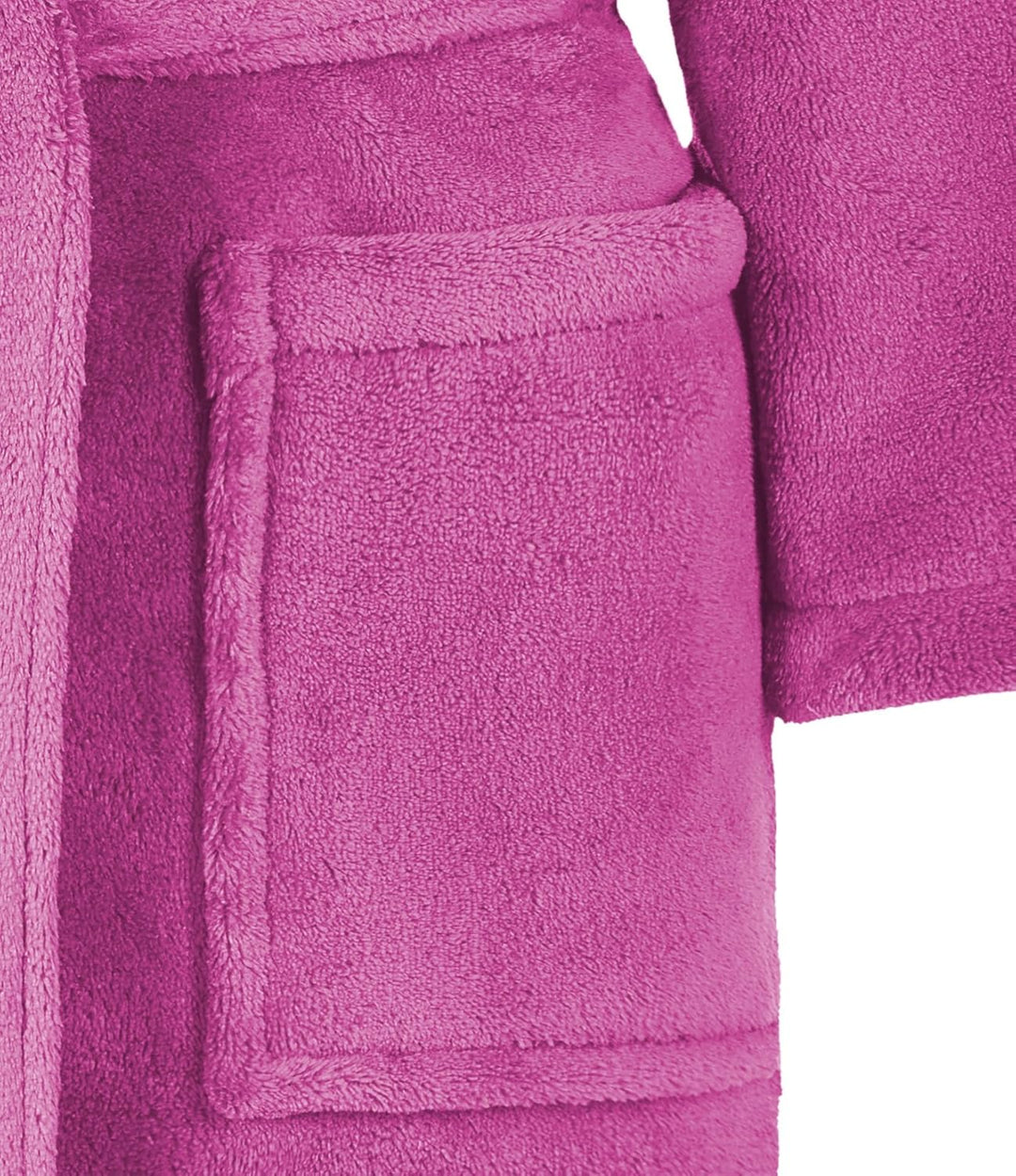 Kinder Bademantel Kuschel Soft Fleece Microfaser mit Kaputze & Taschen Jungen, Mädchen Kinderbademan