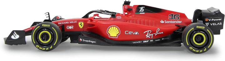 JAMARA Ferrari F1-75 1:18 2,4GHz - 2,4GHz für Mehrspielerbetrieb, offiziell lizenziert, originalgetr