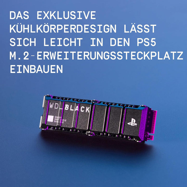 WD_BLACK SN850P 1 TB NVMe SSD Offiziell Lizenziert für PS5 Konsolen (interne Gaming SSD; optimierter