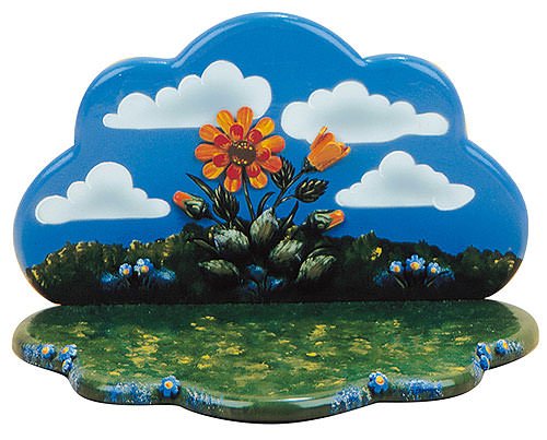 Kleine Figuren & Miniaturen Sommerwiese mit Blumenhimmel - 23x16x15 cm - Hubrig Volkskunst