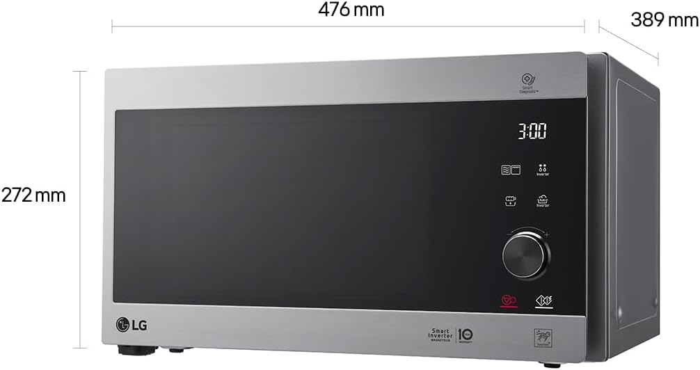 LG Electronics MH 6565 CPS Mikrowelle / 47.6 cm/akustisches Signal bei Programmende/edelstahl Grill-