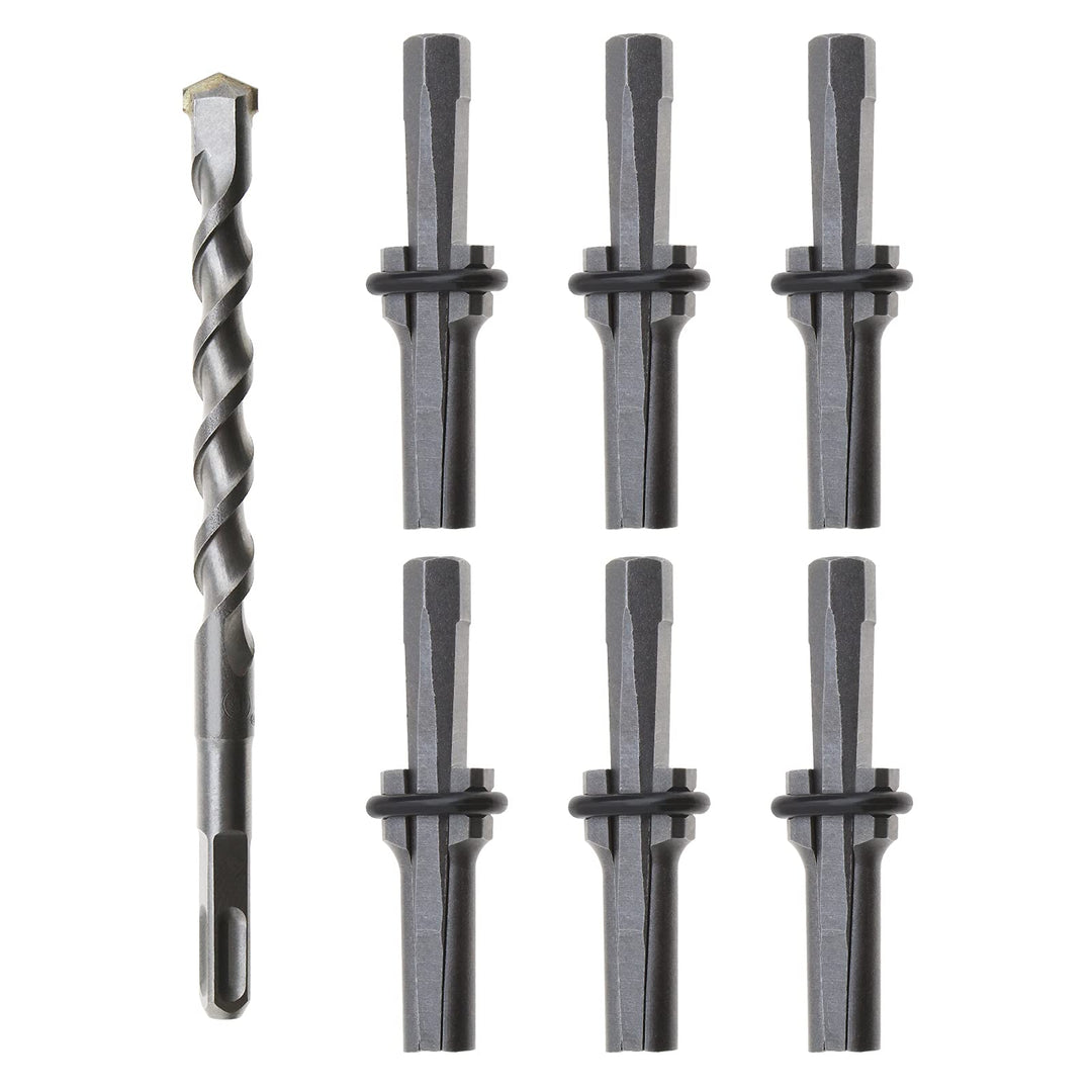 eMagTech 7pcs Set 16mm Plug Chop Feather Shims 5/8 Zoll Stone Splitter Beton Marmor Rock Stone Handw