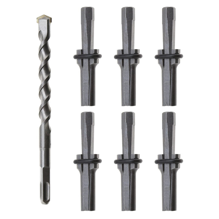 eMagTech 7pcs Set 16mm Plug Chop Feather Shims 5/8 Zoll Stone Splitter Beton Marmor Rock Stone Handw