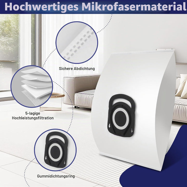 15 Stück Staubsaugerbeutel für Rowenta Hygiene + ZR200720/ ZR200520 ZR200920,für Rowenta Silence For