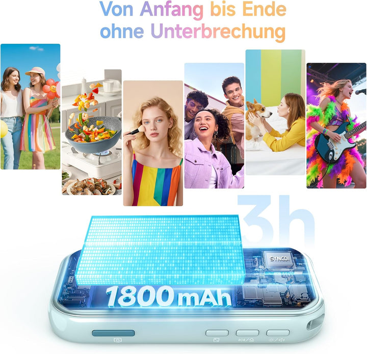 SYNCO XView AI AI Gesture Handy Selfie Monitor, Magnetischer 4K Rückkamera Vlog Monitor für iPhone &amp;