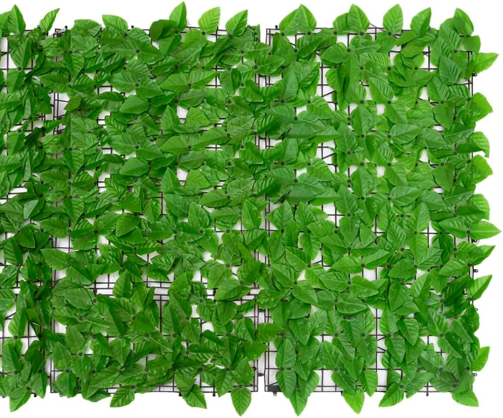 vidaXL Balkon Sichtschutz mit Grünen Blättern Windschutz Balkonverkleidung Balkonbespannung Sichtsch