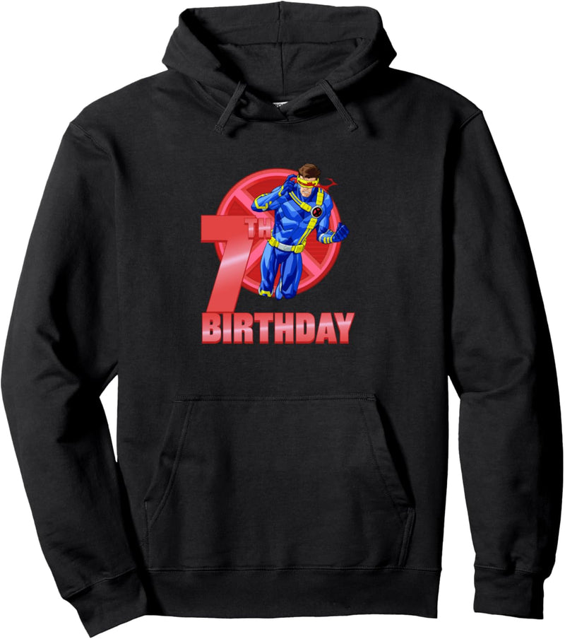 Marvel X-Men Cyclops 7th Birthday Badge Pullover Hoodie